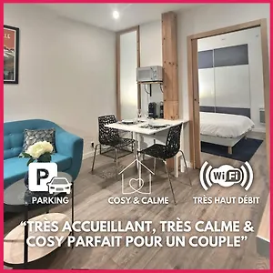  Apartamento Mignon, T1 Bis Cosy & Calme, Neuf, Parking, Balcon